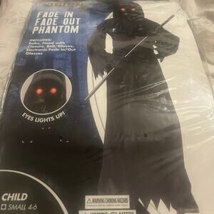 Fade In & Out Phantom Costume-Upgraded no battery pack Light Up Glasses - SMALL